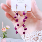 Violet Shower Earrings