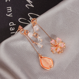 Asymmetrical Cherry Blossom Earrings