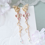 Floral Butterfly Earrings