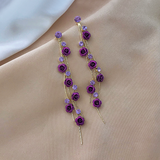 Violet Shower Earrings