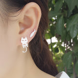 Neko Desu Silver Earrings