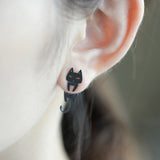 Neko Desu Silver Earrings